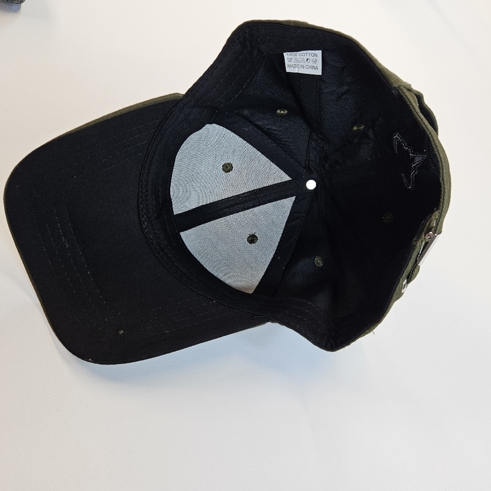 Green Stitched Rafa Baseball Cap Adjustable - Picture 5 of 5